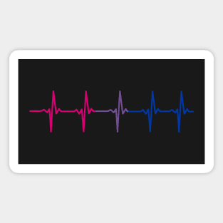 Bisexual Pride Heartbeat Pulse Magnet